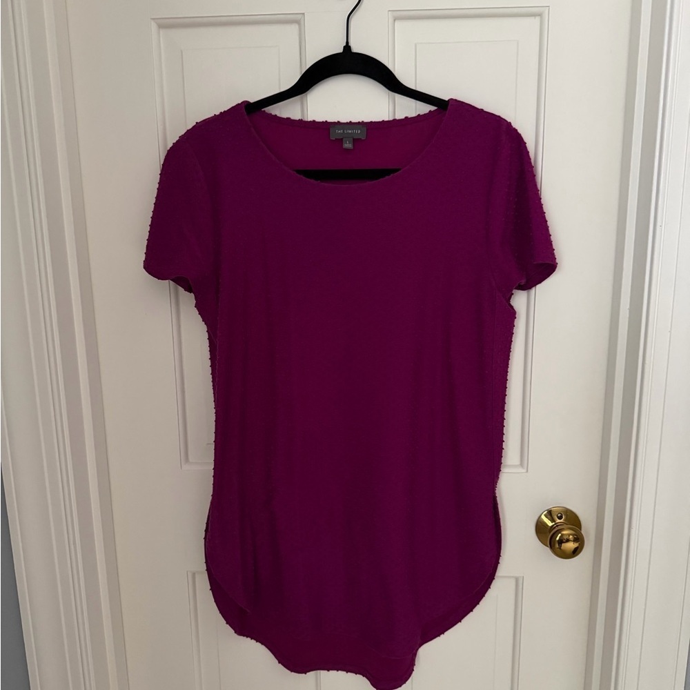 The Limited Maroon Short Sleeve Top